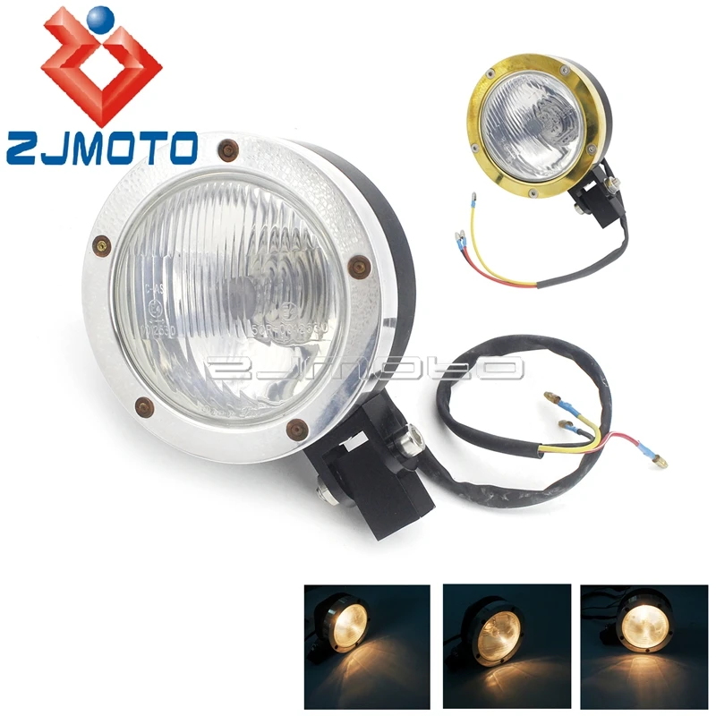 Old School Алюминий Мотоцикл аксессуары головной светильник передняя фара