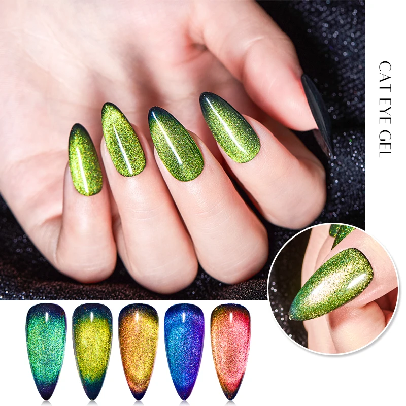 Гель FOUR LILY 9D-лак кошачий глаз Хамелеон для использования с магнитом Gel Starry Sky