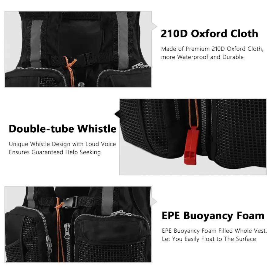 Быстросохнущий спасательный жилет для взрослых с регулируемой плавучестью