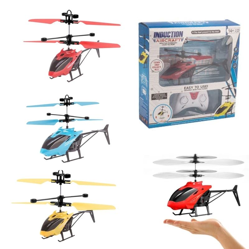 

Hand Induction Remote Control Helicopter With Light Kid Toy Cool Boy Gift R7RB