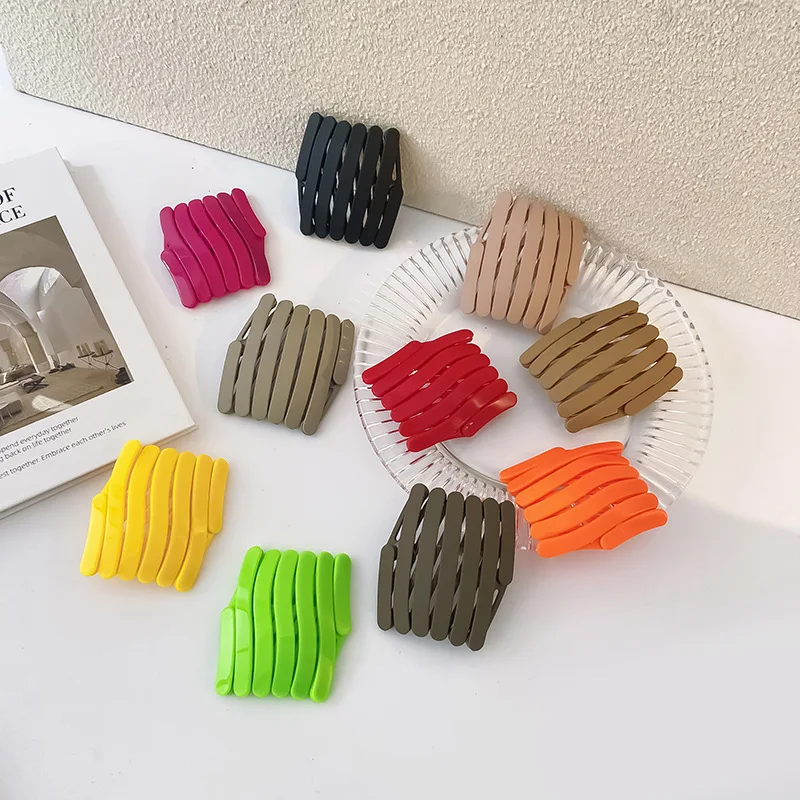 Обручи для волос корейские женские модные однотонные складные нескользящие