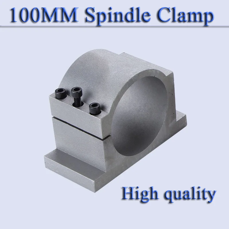 

100mm spindle clamps bracket carving machine clamp motor lathe chuck match 3KW spindle motor milling tool