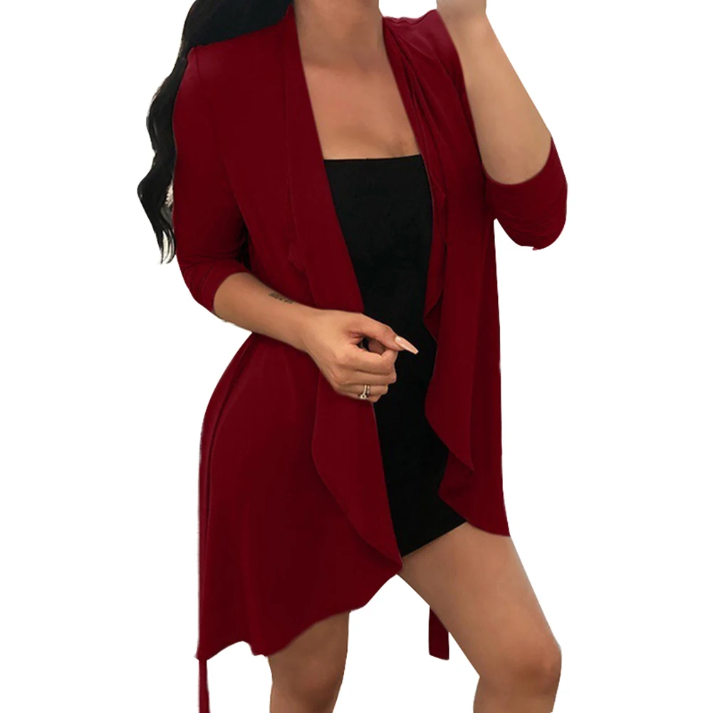 Модная дамская обувь однотонные женские ботинки Цвет с длинным рукавом и поясом