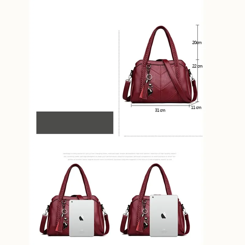 Women bag 2020 trend Red brand quality PU leather H8 shoulder | Багаж и сумки