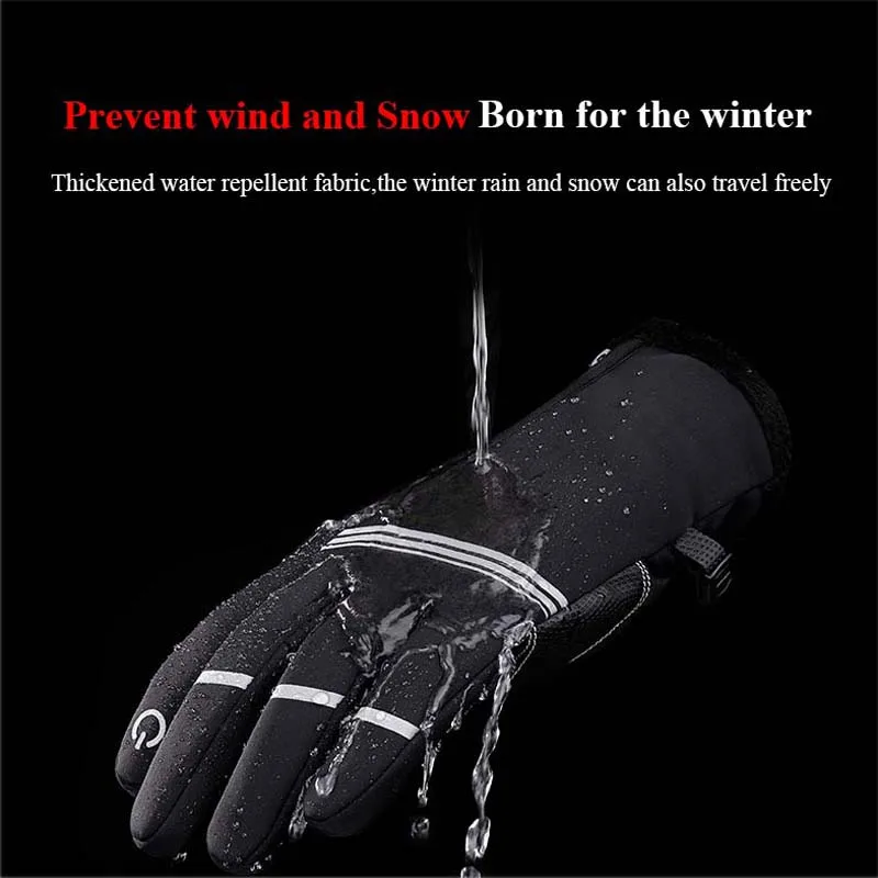Sireck флисовые теплые зимние перчатки для езды на мотоцикле с сенсорным экраном и