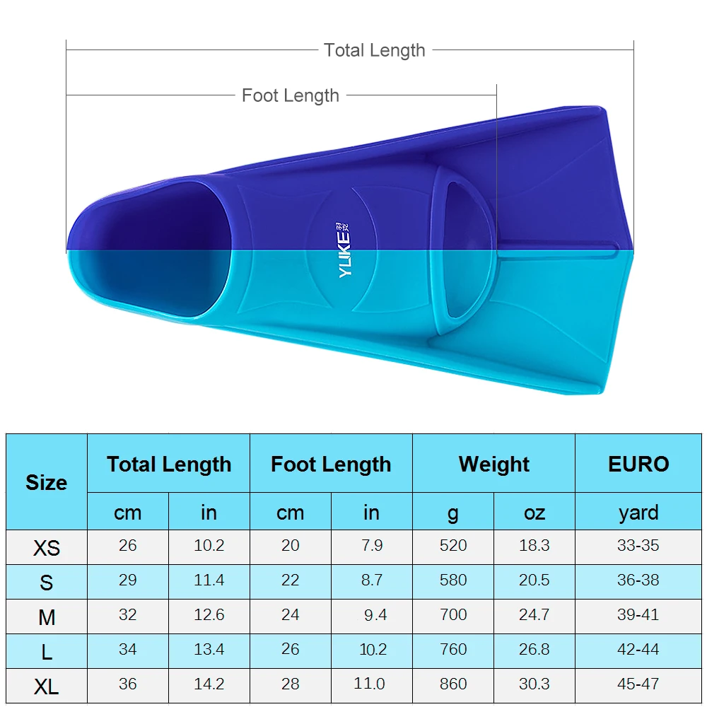 

Snorkeling Short Fins Silicone Comfortable Light Swim Fins Scuba Diving Flippers Gear Snorkeling Swimming Equipment
