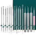 1 шт., иглы из нержавеющей стали для удаления акне, прыщей, черных точек, инструменты, ложка, инструменты для ухода за кожей лица, иглы для очищения пор