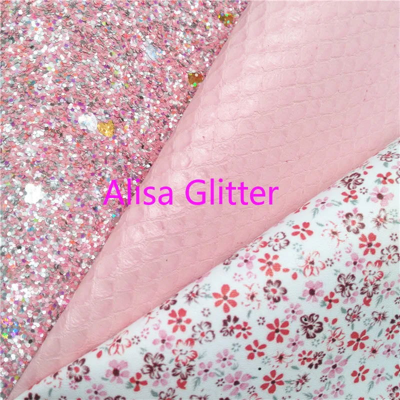 1 шт. блестящая розовая ткань из искусственной кожи 21 х29 см|Синтетическая кожа| |