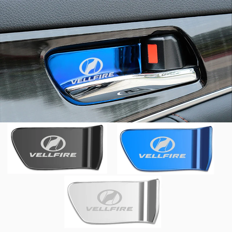 2 шт. наклейка из нержавеющей стали для салона автомобиля с ручкой двери орнамент