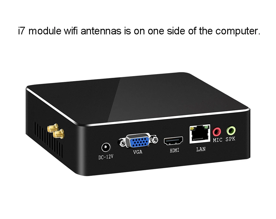 XCY 7-го поколения Intel Core i3 7100U i5 7200U i7 7500U мини-ПК 4K HDMI NUC USB3.0 WiFi DDR3 ram Windows 10 микро настольный компьютер