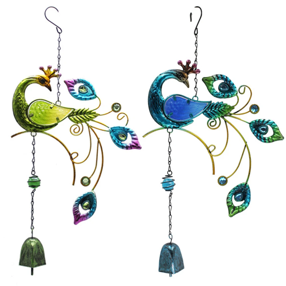 

1PCS Wind Chimes Garden Peacock Design Hanging Wind Chimes Pendant Chimes Wind Bells For Home Decoration