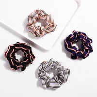 2020 new arrival fashion women lovely satin hair bands hair scrunchies bright color girls hair tie accessories ponytail holder