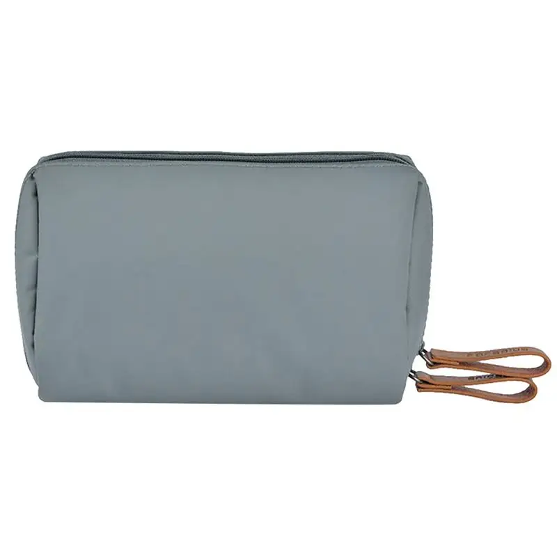 Простая однотонная косметичка водонепроницаемая нейлоновая портативная