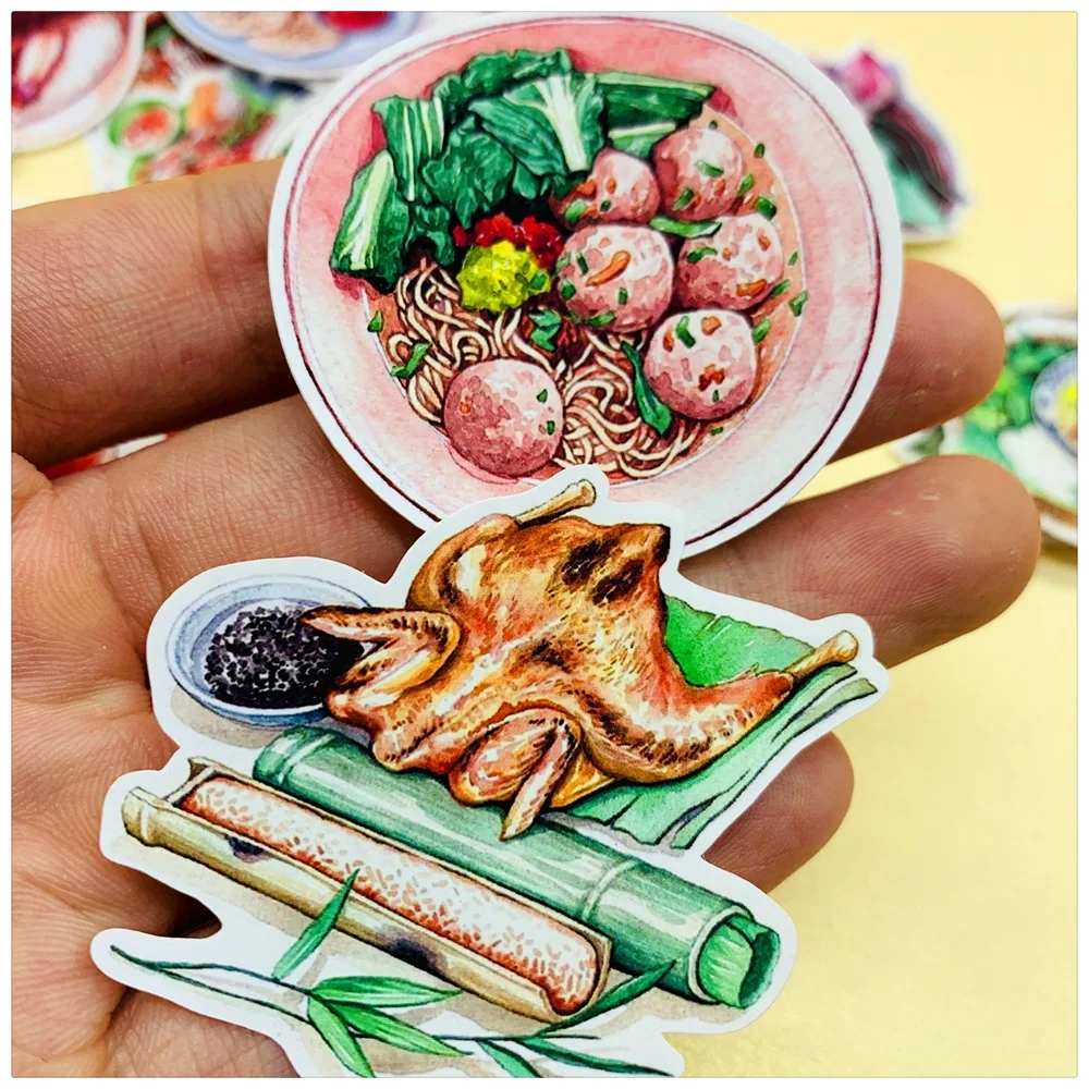 31 шт./компл. модные Стикеры для вкусной еды в Юго Восточной Азии DIY альбом