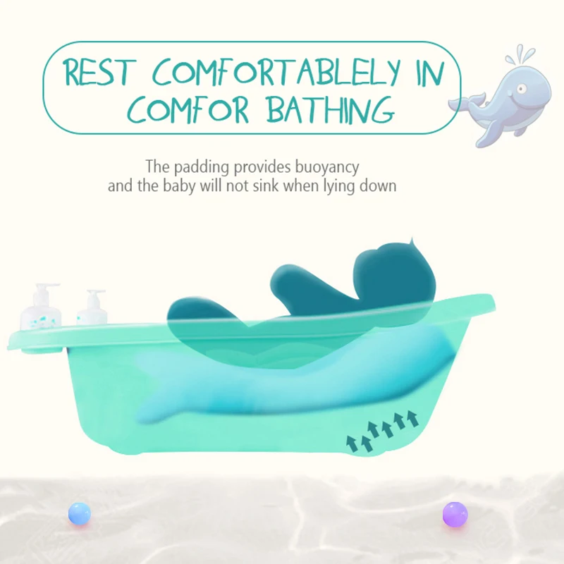 Детская подушка для ванны мягкая новорожденных плавающая младенцев