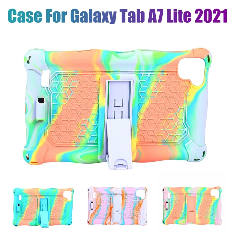 

Чехол для Samsung Tab A7 Lite 2021, 8,7 дюйма, T220, T225, силиконовый чехол для планшета, подставка для планшета для офиса