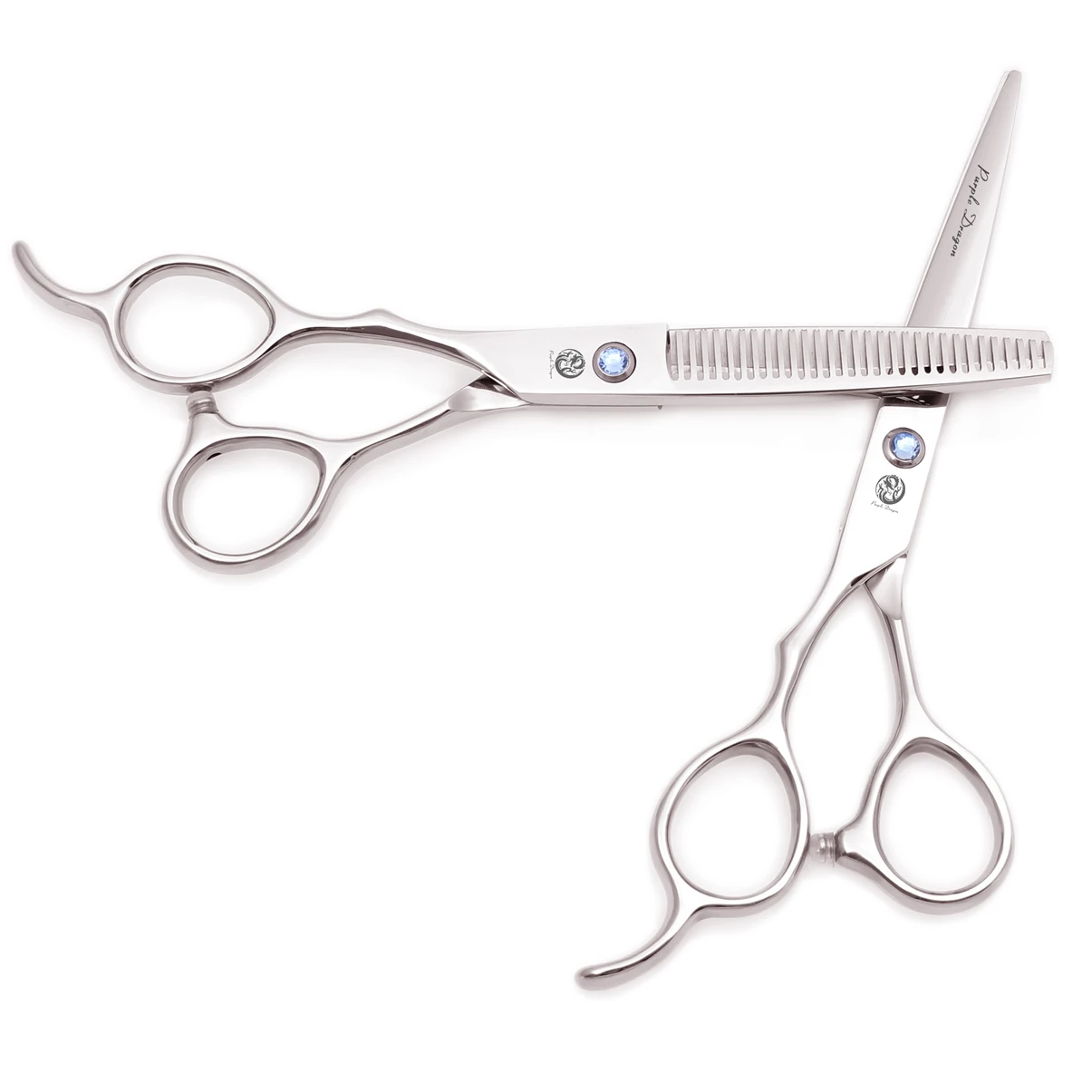 

Hairdressing Scissors Set Left Hand 5.5" 6.0" Purple Dragon JP 440C Haircut Shears Thinning Scissors Barber Salon Supplies 8000#