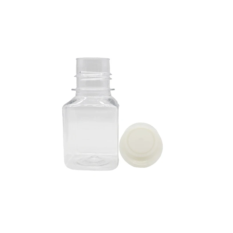 PET Medium Square Reagent Bottle Leak Proof Serum Transparent High Durability 125ML 250ML 500ML 1000ML | Канцтовары для офиса и