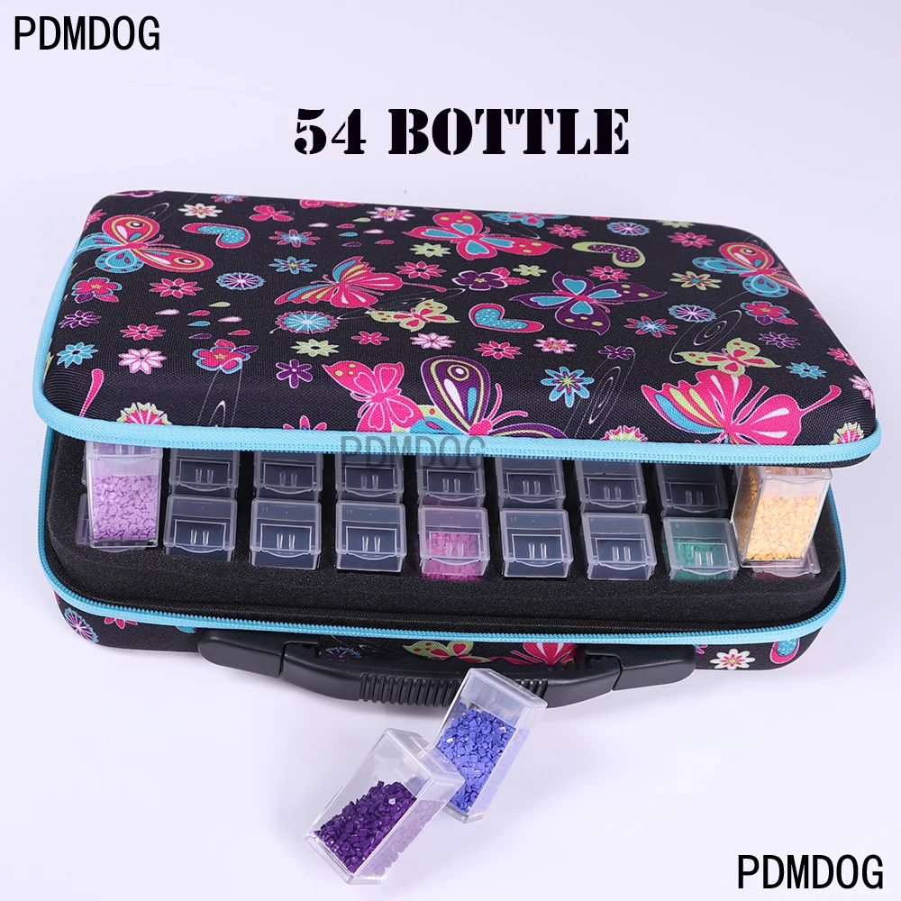 

2021 54 Bottles diamant painting Hand Bag Tools Diamond Painting Accessories Carry Case Container diamond mosaic Storage Box