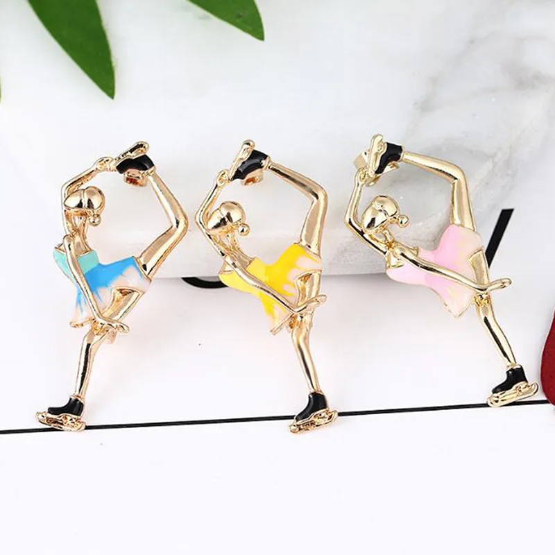 Новый креативный изысканный разноцветный красивый значок для балерины женщин и