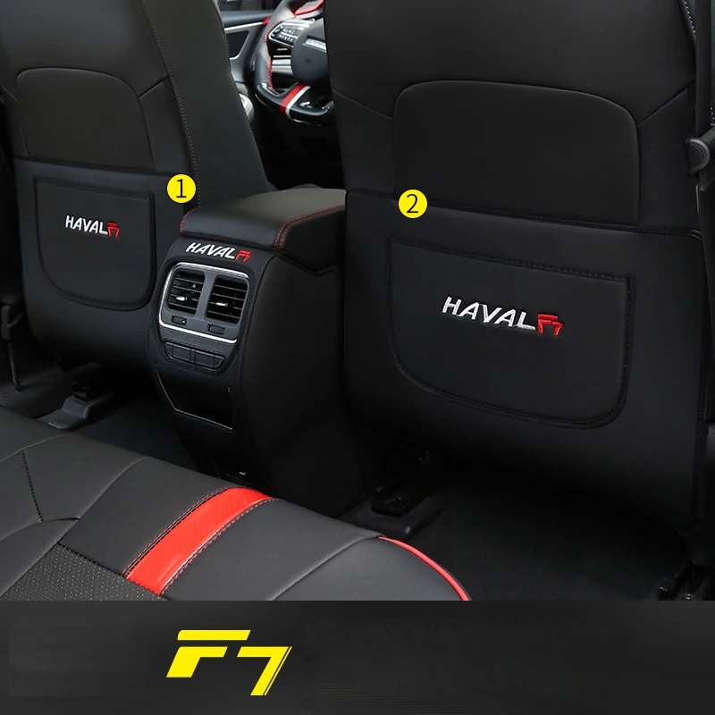 Lsrtw2017 для Haval F7 F7x автомобильный подлокотник двери анти-удар коврик Защита от царапин интерьерные аксессуары для формовки - Название цвета: type 4 2pcs