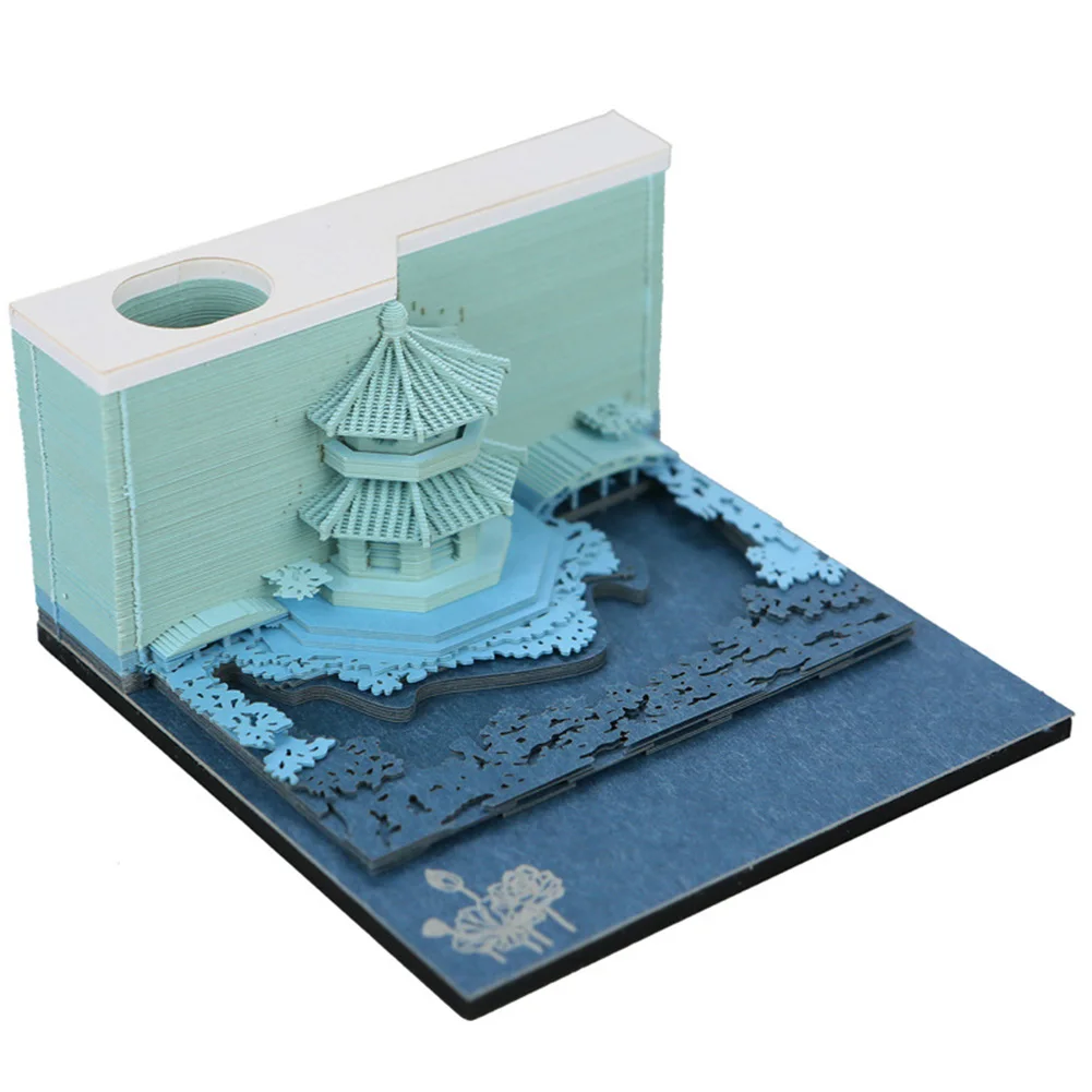 

DIY 3D Paper Sculpture Building Model Kiyomizu Temple Post-it Notes Cultural and Creative Gift