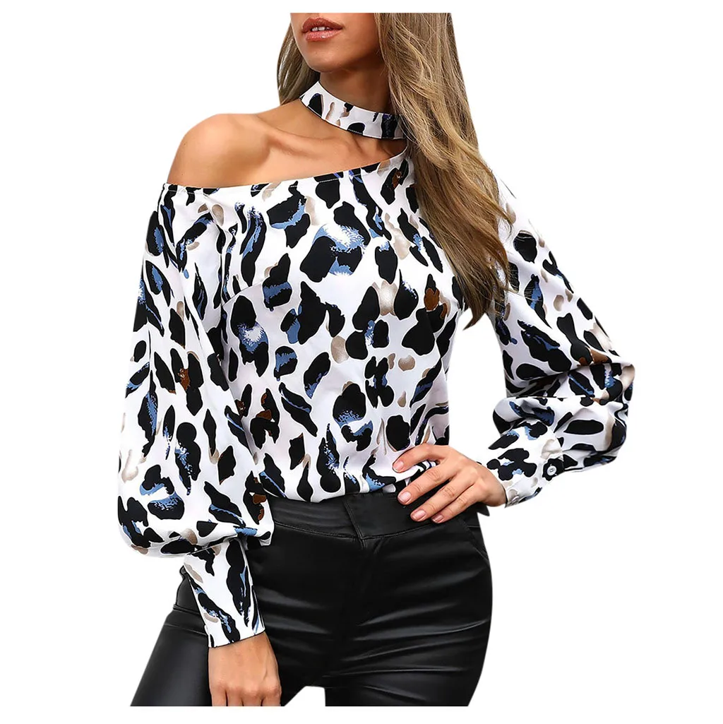 Женская Повседневная Свободная футболка Womail с открытыми плечами длинными