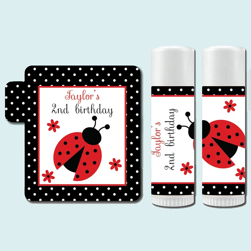 

Маленькая Божья коровка красные, черные бальзам для губ сувениры Chapstick тюбик баночка для 1st 2nd, хороший подарок на день рождения, вечерние Карманный подарок