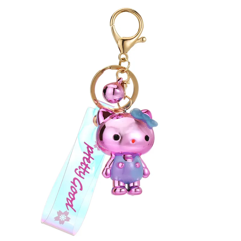

Creative acrylic colorful cat keychain pendant cute bag key pendant pendant doll keychain gift for girlfriend