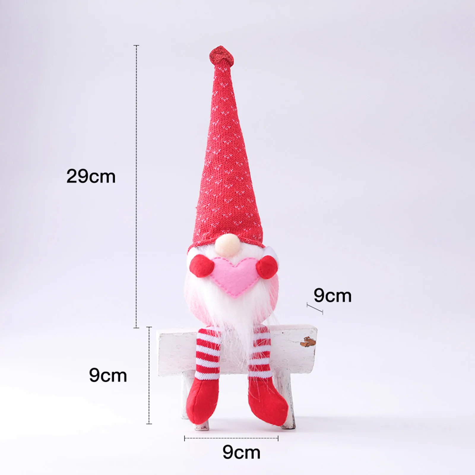 

LuminousGnome Plush Faceless Doll Decoration With LED Lights-2PCS Valentine's Day Present Home Desktop Decoration Ornaments 2021