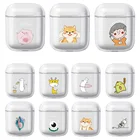 Чехол для наушников Apple AirPods 1 2, мягкий прозрачный защитный чехол, оболочка для Air pods 1 2, аксессуары, чехлы, чехлы