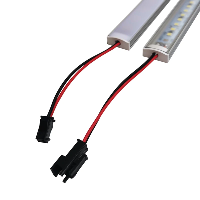2835 Super Bright DC 12V 72 LED 50cm perfil aluminio Profile Holder for Strip Light Bar Cabinet Lamp Kitchen Closet |