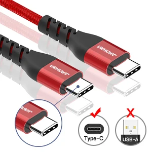 USB 2,0 QC3.0 60W C to C кабель для передачи данных типа C с двумя головками type c PD кабель для быстрой зарядки