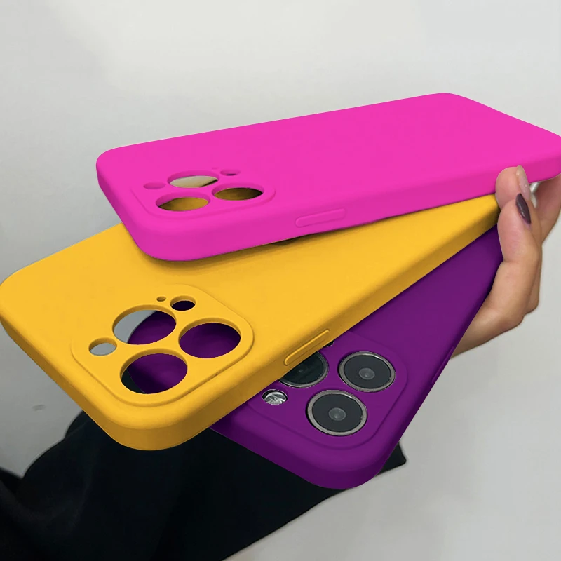 

Original Square Liquid Silicone Case for IPhone 13 12 11 Pro Max Shockproof Cover for IPhone XS Max XR X 7 8 Plus SE 2020 Cases