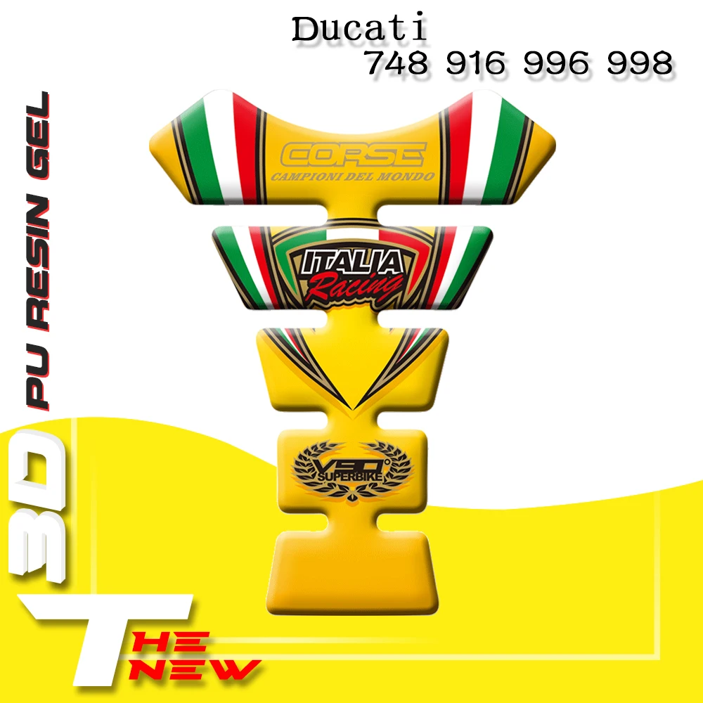 Для Ducati 748 916 996 998 наклейка на бак мотоцикла наклейки 3D коврик защитные в виде