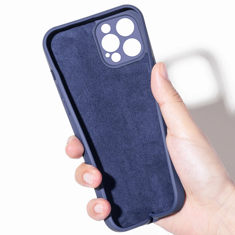 Original Liquid Silicone Square Phone Case For iPhone 12 Pro Max 13 11 XS X XR Mini 6S 7 8 Plus SE2 Camera Protection Soft Cover | Мобильные