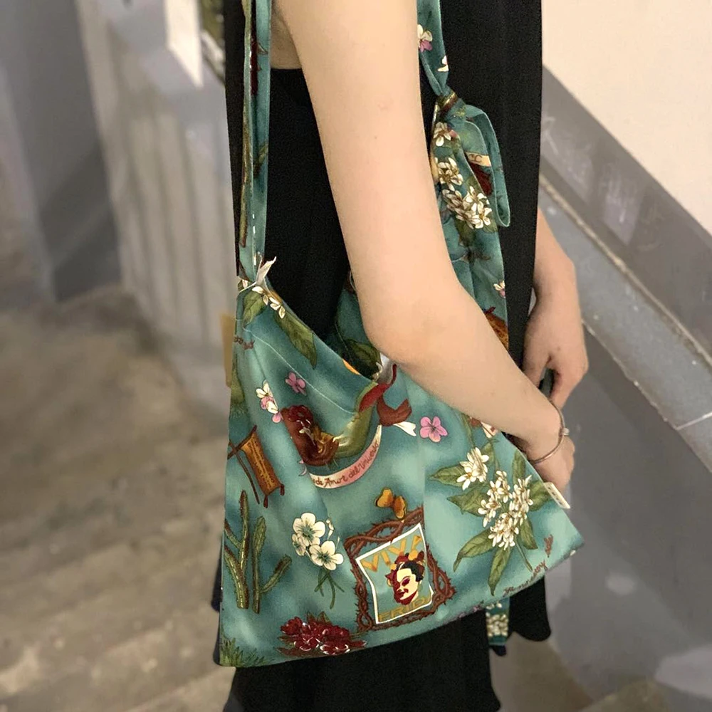 

Women Shoulder Bag Simple Canvas Bag Soft Handbag Casual Tote Female Reusable Shopping Bag