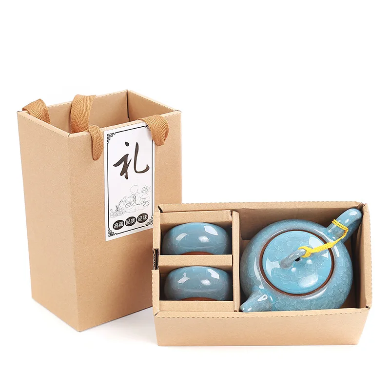 Портативный китайский чайный набор кунг фу для путешествий улицы офиса простое