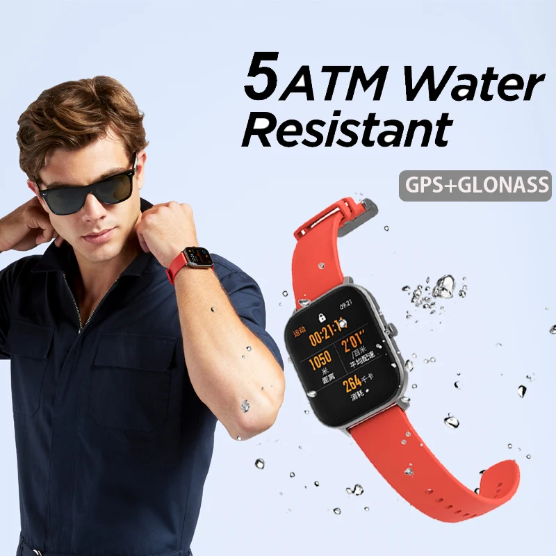 [] глобальная версия Amazfit GTS Смарт часы 5ATM водонепроницаемые 14 дней батарея huami gps спортивные часы для xiaomi IOS Телефон