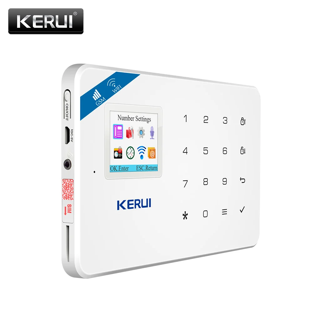 KERUI W18 Wi-Fi GSM двойная система сигнализации управление приложением 1 7 дюймов TFT