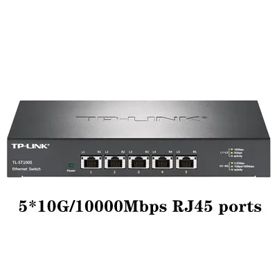 Tp link lan 10 Гб коммутатор ethernet Гбит/с гигабитный сетевой 10000 Мбит/с все 5*10g RJ45
