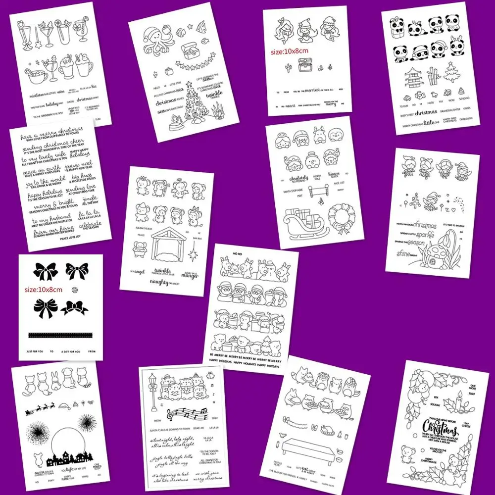 Прозрачные штампы и DIY силиконовые уплотнения Скрапбукинг/изготовление