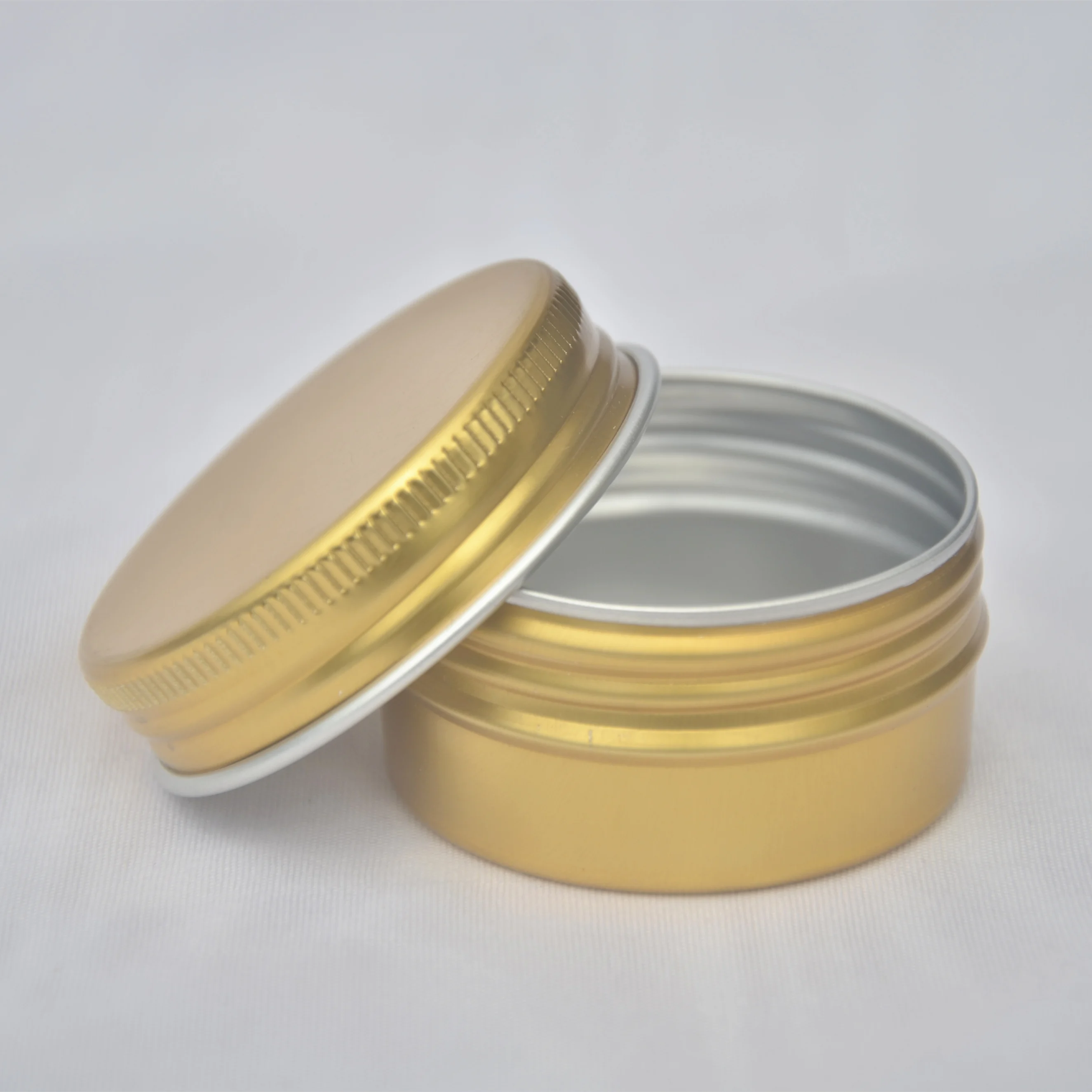 Золотой алюминиевый контейнер для теней лица 30 г|packaging beads|packaging twinejar cosmetic |