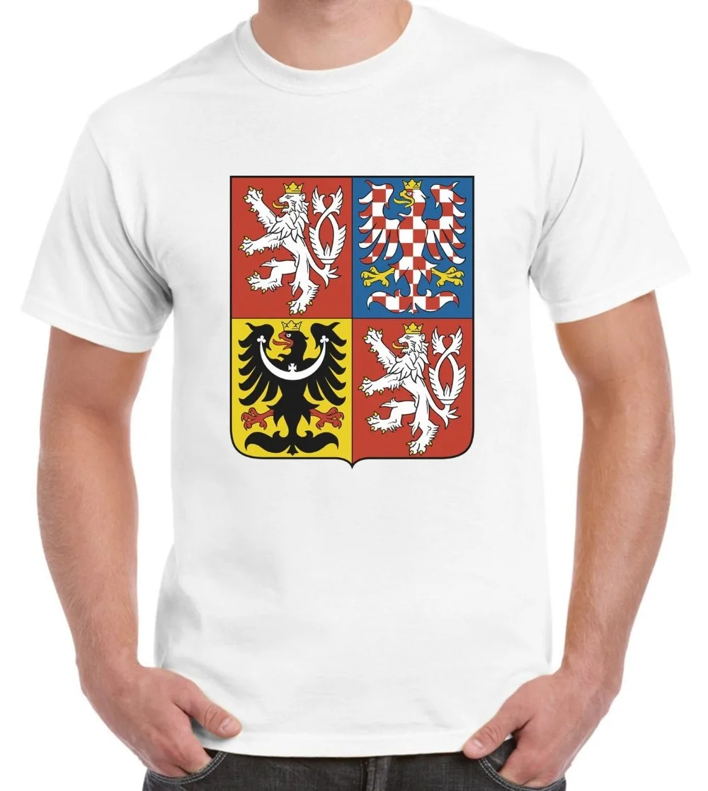

Movie T ShirtsPremium Crew Neck Short Sleeve Czech Republic Coat Arms s T-Shirt Athletics s Tee Shirts