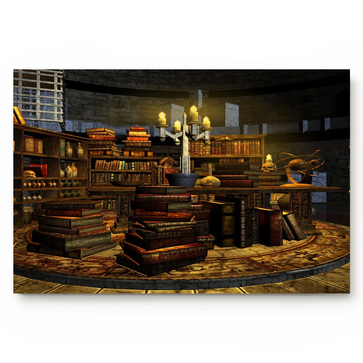 Учебная книжная свеча темный волшебный Фэнтези ночной стол Ретро стиль