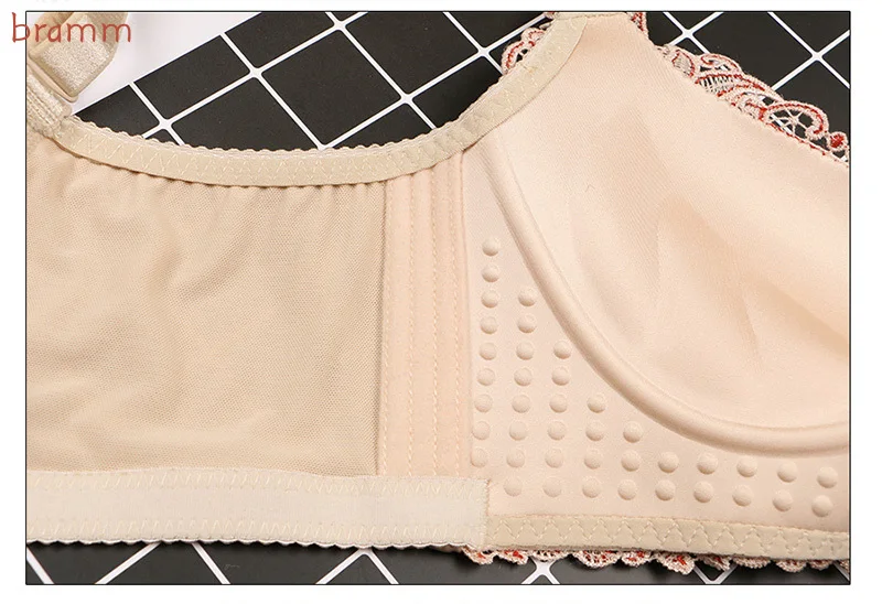 

New Push Up Padded Bras for Women Lace Plus Size Bra Add Two Cup Underwire Brassiere A B C Cup