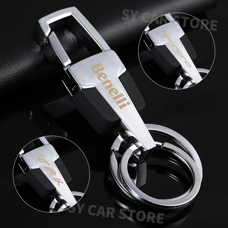 

For Benelli TRK 502 502X TNT 125 300 600 BJ500 Leoncino 250 500 motorcycle Keychain Alloy motorcycle Keyring Key Chain
