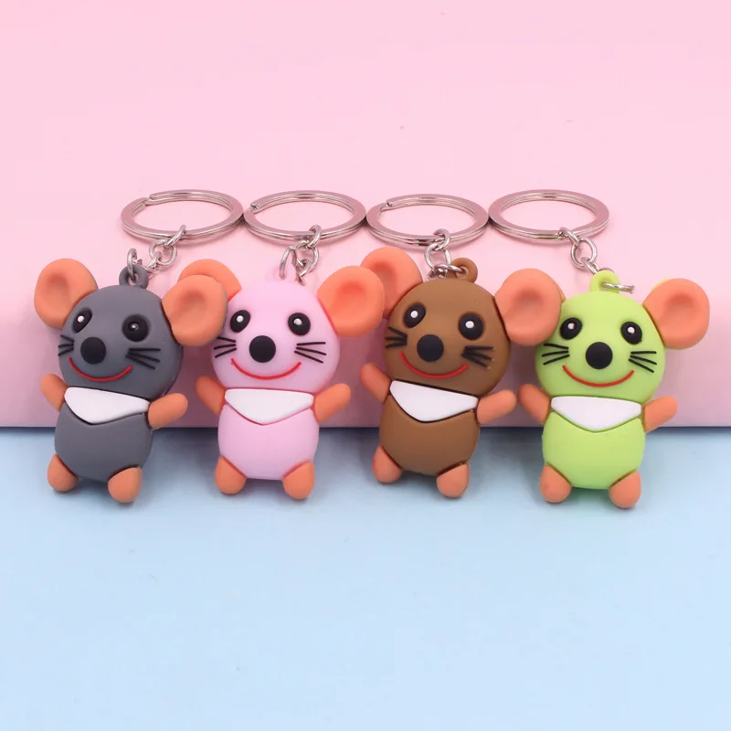 Креативный брелок для ключей с милой мультяшной мышью Корейская версия