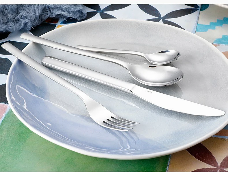 Набор столовых приборов из нержавеющей стали 24 предмета семейный набор посуды в