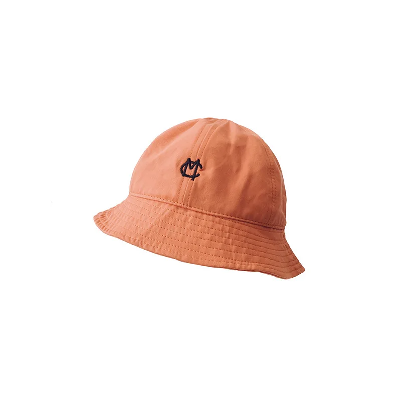 

2021 New Candy Color 50cm 2-4 Years Children's Fisherman Hat Bucket Hat Japanese Small Fresh Cotton Sunshade Cap for Boys Girls